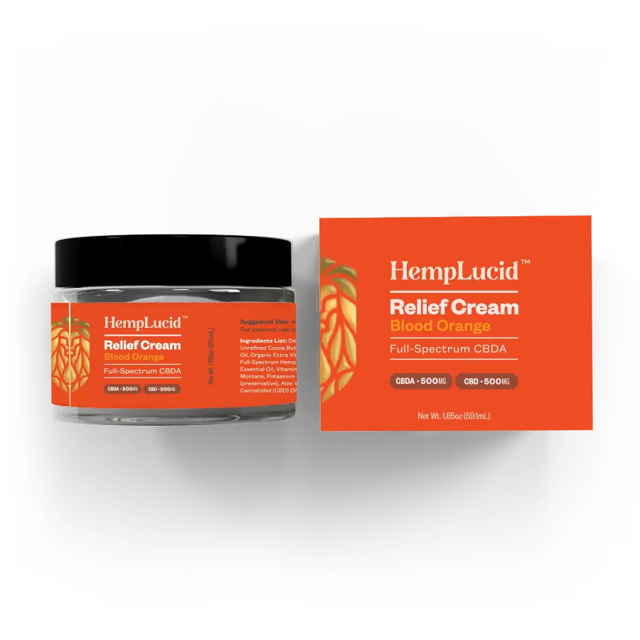 Organic Full-Spectrum CBDA CBD Body Cream - Blood Orange