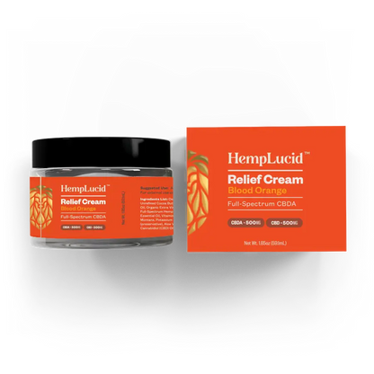 Organic Full-Spectrum CBDA CBD Body Cream - Blood Orange