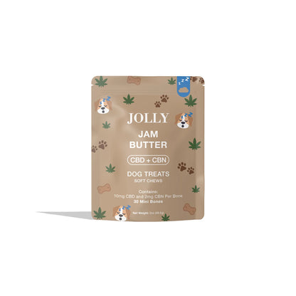 Jam Butter Sleepy Dog Treats - CBD Soft Chews (30ct.)