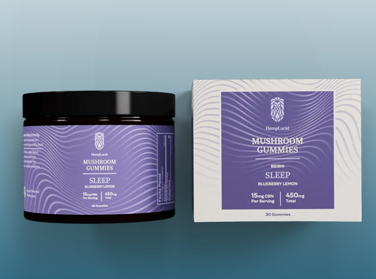 Sleep Mushroom CBN Gummies - Blueberry Lemon