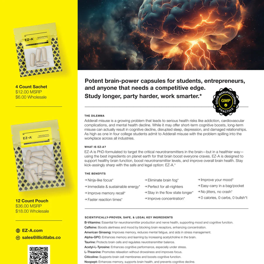 EZ-A, Fast Acting Focus & Mental Endurance