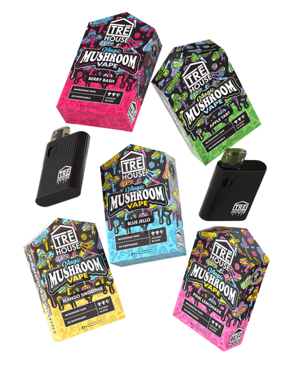 TRE'House Micro-dose Magic Mushroom Vape Pen 800 Puffs - Blue Jello